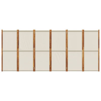 Miniatyr av produktbild för Rumsavdelare 6 paneler ljusgrå 420x180 cm
