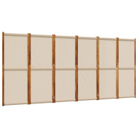 Miniatyr av produktbild för Rumsavdelare 6 paneler taupe 420x180 cm