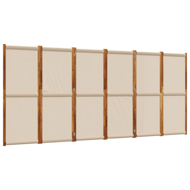 Produktbild för Rumsavdelare 6 paneler taupe 420x180 cm