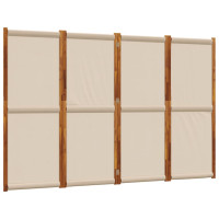 Produktbild för Rumsavdelare 4 paneler taupe 280x180 cm