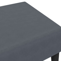 Miniatyr av produktbild för Fotpall mörkgrå 77x55x31 cm sammet