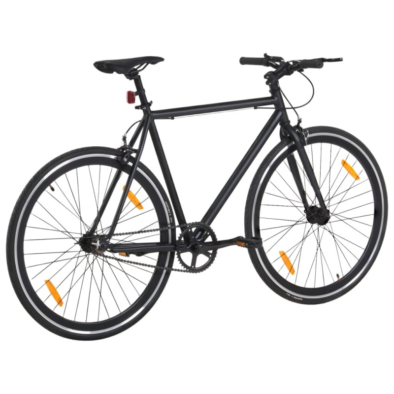 Produktbild för Fixed gear cykel svart 700c 59 cm