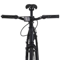 Miniatyr av produktbild för Fixed gear cykel svart och blå 700c 51 cm