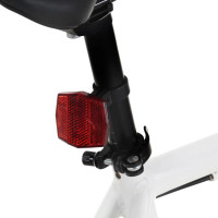 Miniatyr av produktbild för Fixed gear cykel vit och orange 700c 59 cm