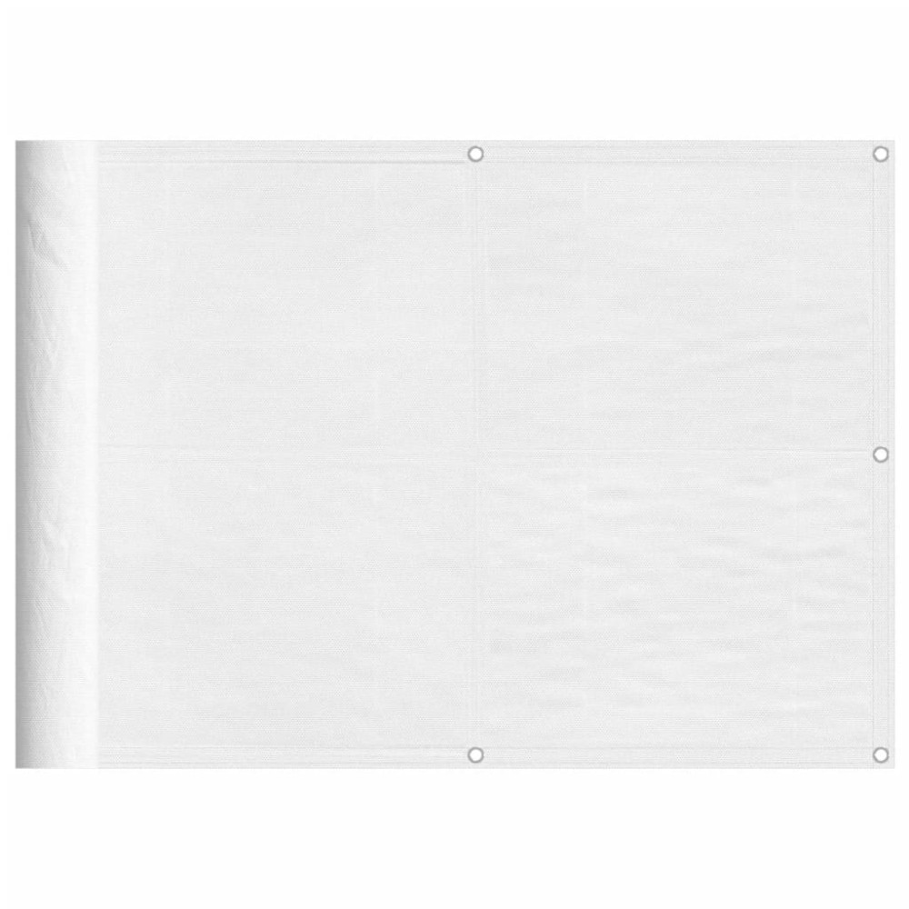 Produktbild för Balkongskärm vit 75x800 cm 100% polyester oxford