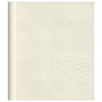 Produktbild för Balkongskärm gräddvit 120x800 cm 100% polyester oxford