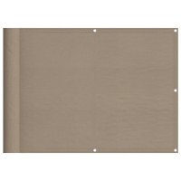 Produktbild för Balkongskärm taupe 75x800 cm 100% polyester oxford