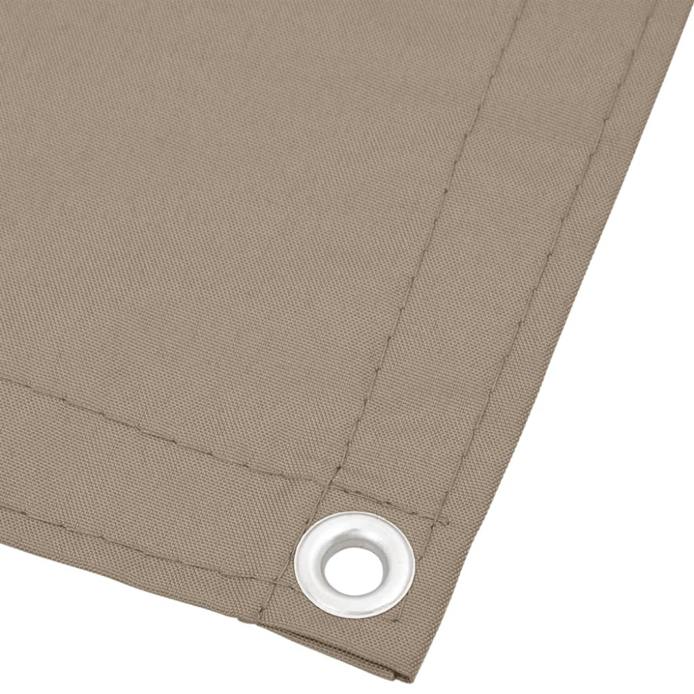Produktbild för Balkongskärm taupe 75x800 cm 100% polyester oxford