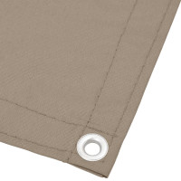 Produktbild för Balkongskärm taupe 75x800 cm 100% polyester oxford