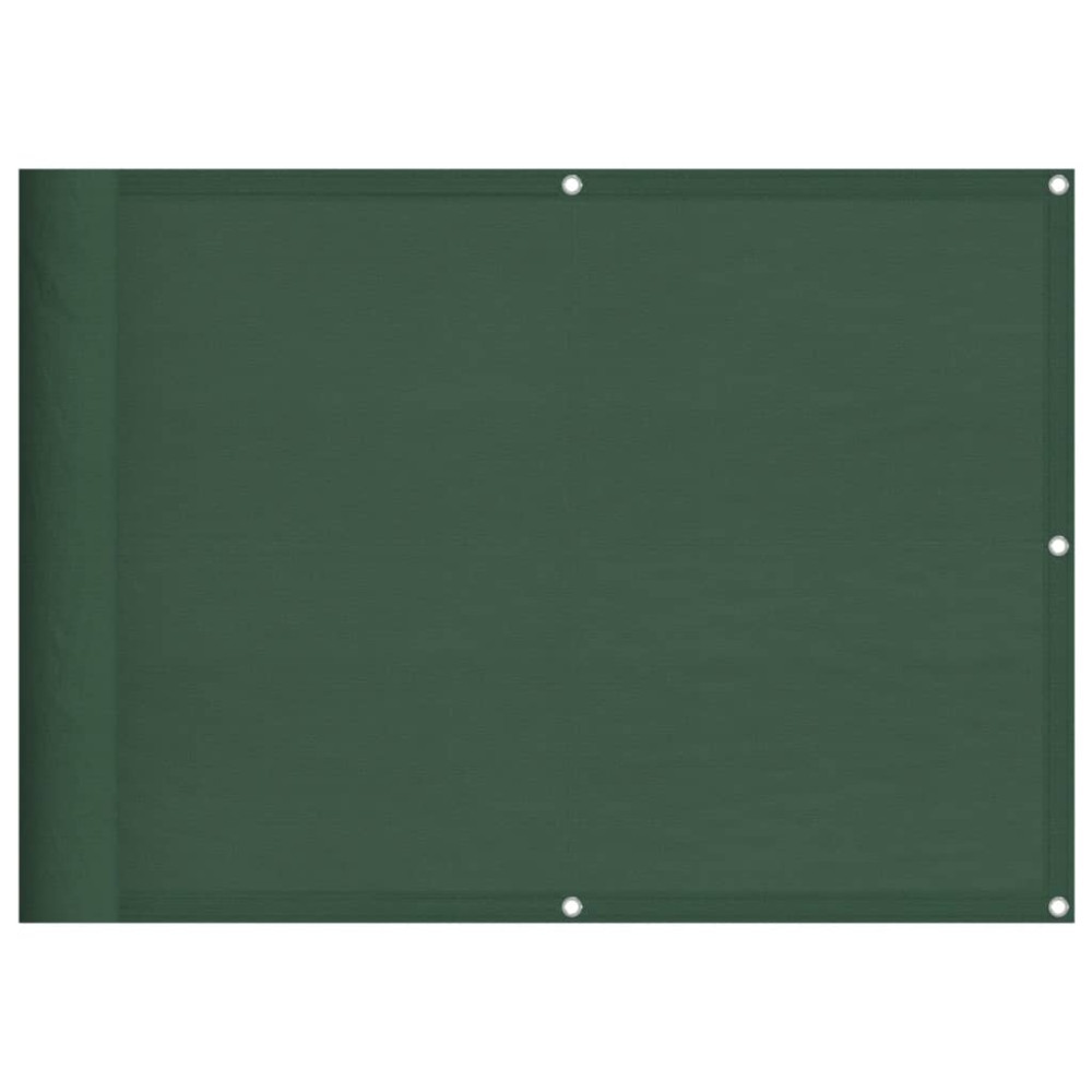 Produktbild för Balkongskärm mörkgrön 75x800 cm 100% polyester oxford