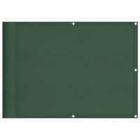 Produktbild för Balkongskärm mörkgrön 75x800 cm 100% polyester oxford