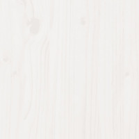 Produktbild för Växtbord med hyllor vit 108x50x109,5 cm massiv furu