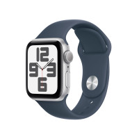 Produktbild för Apple Watch SE OLED 40 mm Digital 324 x 394 pixlar Pekskärm Silver Wi-Fi GPS