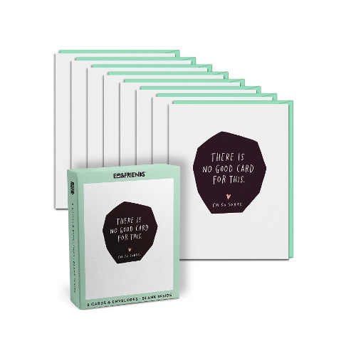 Abrams & Chronicle Books Em & Friends No Good Card For This Boxed Greeting Cards, Box of 8 Single Empathy Cards