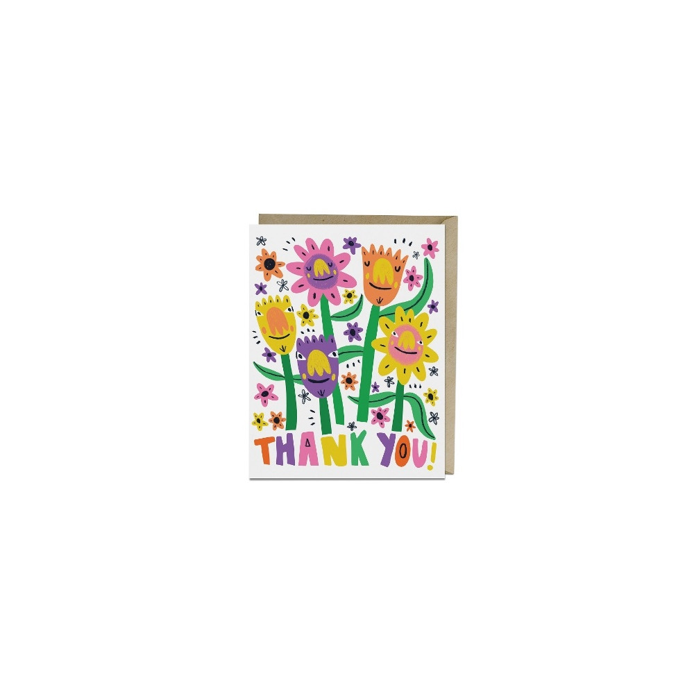 Produktbild för 6-Pack Barry Lee for Em & Friends Thank You Flowers Thank You Card