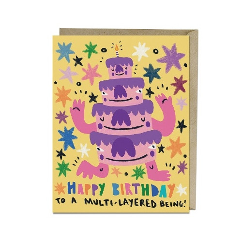 Abrams & Chronicle Books 6-Pack Barry Lee for Em & Friends Multi-layered Birthday Card