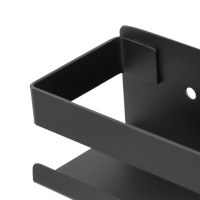 Miniatyr av produktbild för Duschhylla matt svart 23x6,5x6 cm borstat 304 rostfritt stål