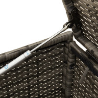 Produktbild för Dynbox på hjul grå 283L konstrottning