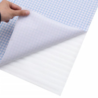 Produktbild för Fönsterfilmer frostad randig design PVC