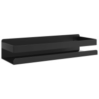 Miniatyr av produktbild för Duschhylla matt svart 30x10x6 cm borstat 304 rostfritt stål