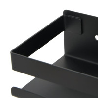 Miniatyr av produktbild för Duschhylla matt svart 30x10x6 cm borstat 304 rostfritt stål