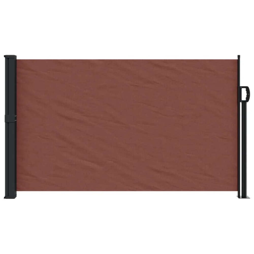 Produktbild för Infällbar sidomarkis brun 120x600 cm