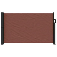 Produktbild för Infällbar sidomarkis brun 120x600 cm