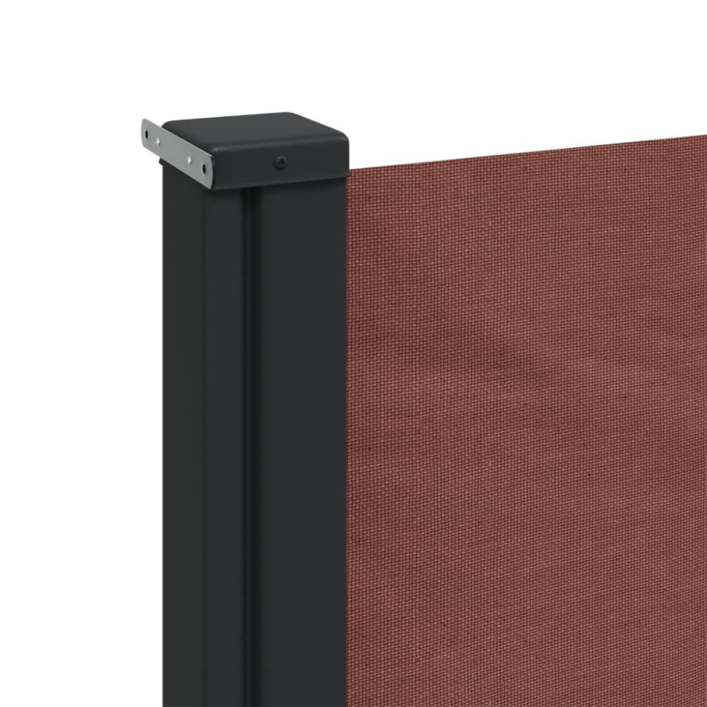 Produktbild för Infällbar sidomarkis brun 120x600 cm