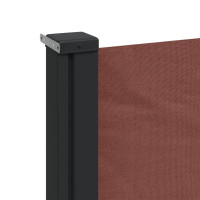 Produktbild för Infällbar sidomarkis brun 120x600 cm