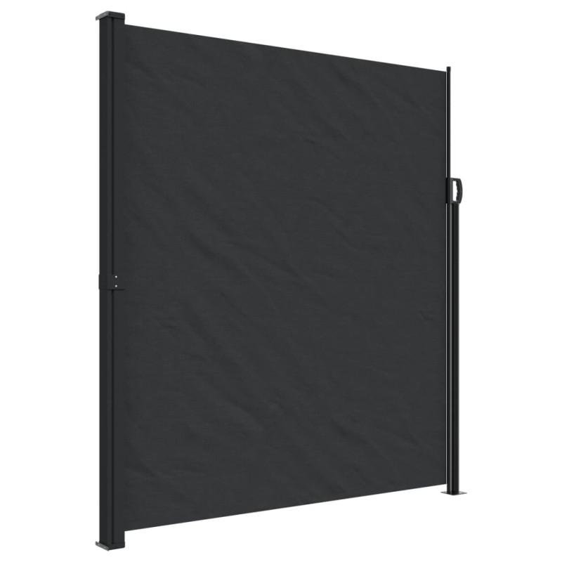 Produktbild för Infällbar sidomarkis 220x600 cm svart