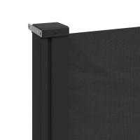 Miniatyr av produktbild för Infällbar sidomarkis 220x600 cm svart