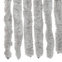 Produktbild för Insektsgardin grå 56x185 cm chenille