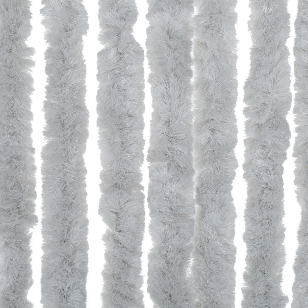 Produktbild för Insektsgardin grå 100x200 cm chenille