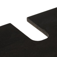 Produktbild för Tvättställsskåp svart 62x33x58 cm massivt mangoträ