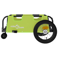 Miniatyr av produktbild för Cykelvagn grön oxfordtyg och järn