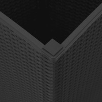 Miniatyr av produktbild för Odlingslådor 2 st svart 32,5x32,5x57 cm PP
