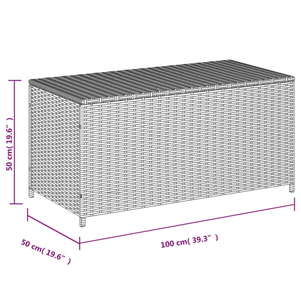 Produktbild för Dynbox blandad beige 190L konstrotting
