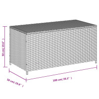 Produktbild för Dynbox blandad beige 190L konstrotting
