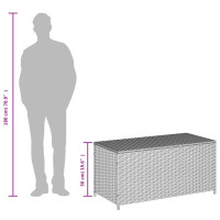 Produktbild för Dynbox blandad beige 190L konstrotting