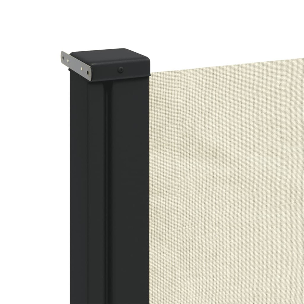 Produktbild för Indragbar sidomarkis gräddvit 200x500 cm
