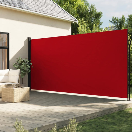 vidaXL Indragbar sidomarkis röd 220x300 cm