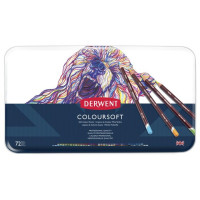 Miniatyr av produktbild för Derwent Coloursoft Multifärg 72 styck