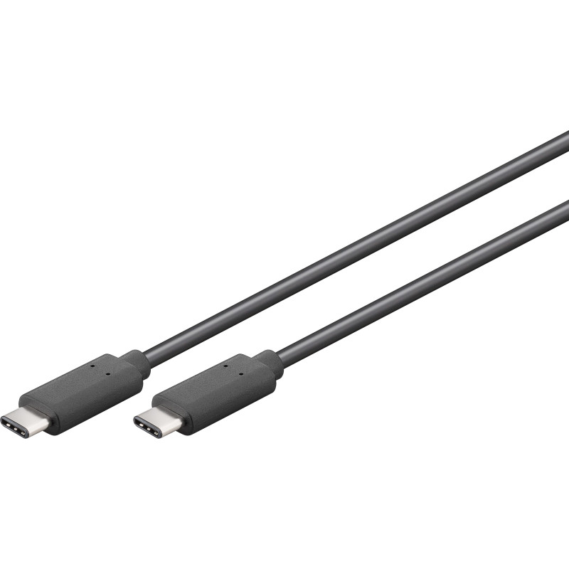 Produktbild för Goobay 67976 USB-kablar 1 m USB 2.0 USB C Grå