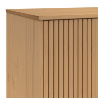 Produktbild för Garderob OLDEN brun 76,5x53x172 cm massiv furu