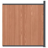 Produktbild för Staketpanel WPC brun 173x186 cm