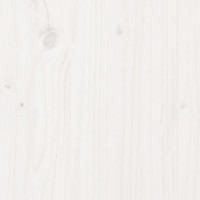 Produktbild för Trädgårdsstol vit 57,5x63x76 cm massiv furu