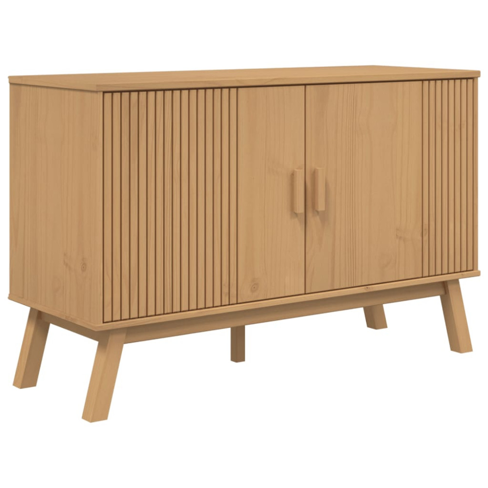 Produktbild för Skänk OLDEN brun 114x43x73,5 cm massiv furu