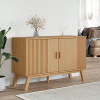 Produktbild för Skänk OLDEN brun 114x43x73,5 cm massiv furu