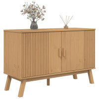 Produktbild för Skänk OLDEN brun 114x43x73,5 cm massiv furu