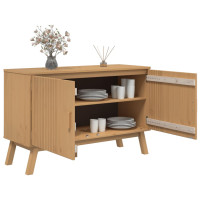 Produktbild för Skänk OLDEN brun 114x43x73,5 cm massiv furu